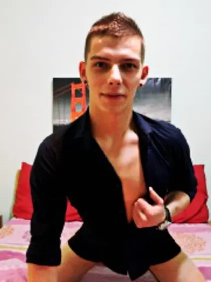 Brunette Young Man Brad Anal Sex.