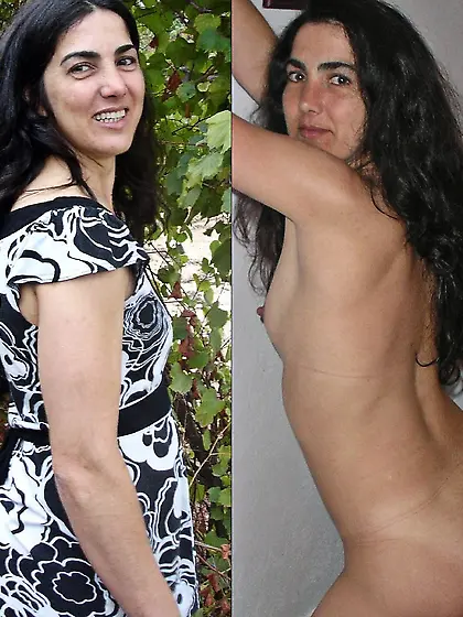 Dressed and undressed amateur milf