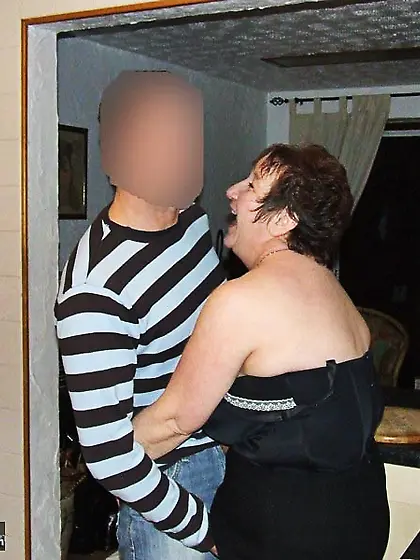 Bbw granny black nighty