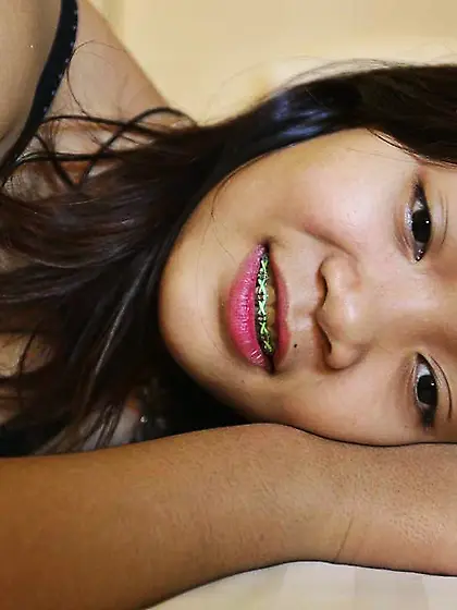 Chubby exotic babe unhurriedly strips naked for cameraman's plea