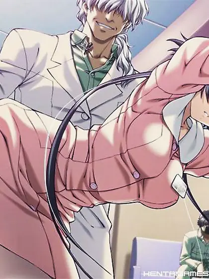 Kinky cartoon doctor abusing of a cute chick
