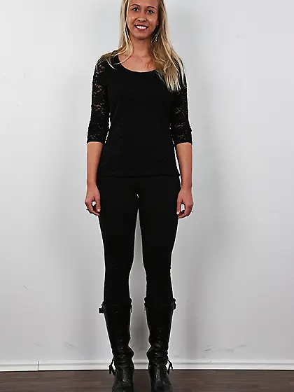 Skinny blonde amazing performance