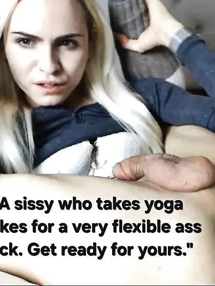 Sissy gay straight caption anal POV