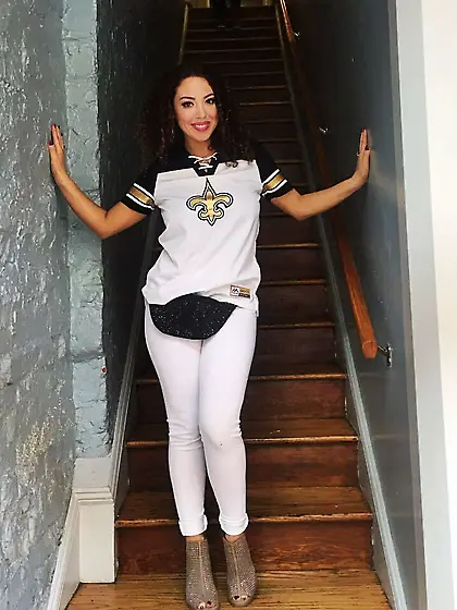 Alana is proud to show off her real titties