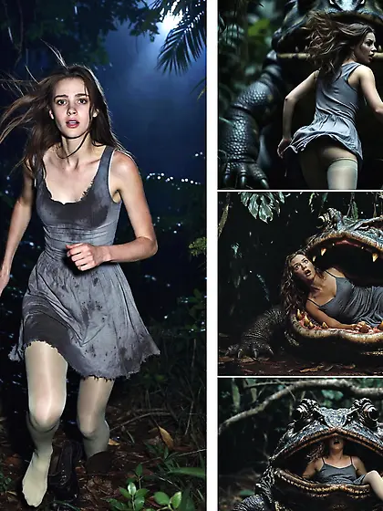 Ashley Being preyed and Digested 1