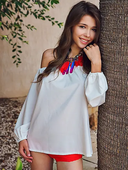 Big boobs petite brunette teen