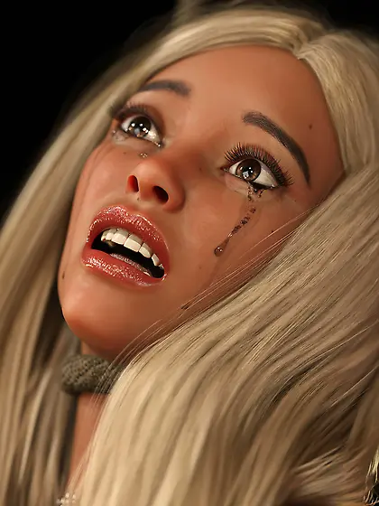 Blonde girl Tyva hanged – Hanging,  Noosed