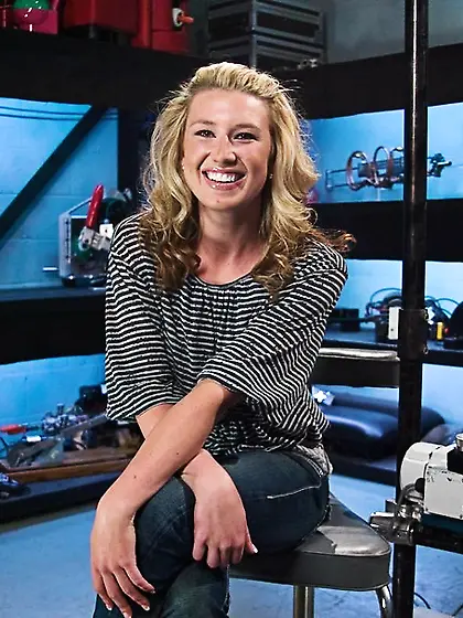 Blonde girl perfect natural