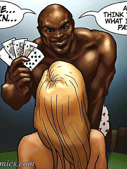 Blonde slut gets 4some interracial fucking