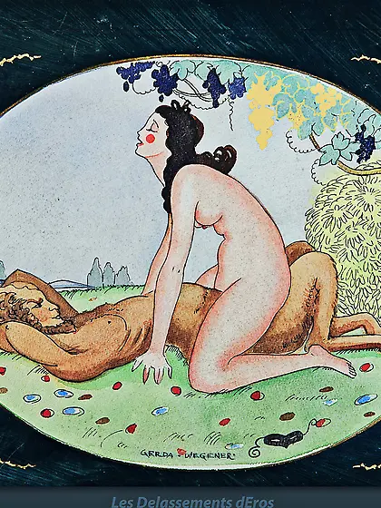 Erotica Art Woman and Goat