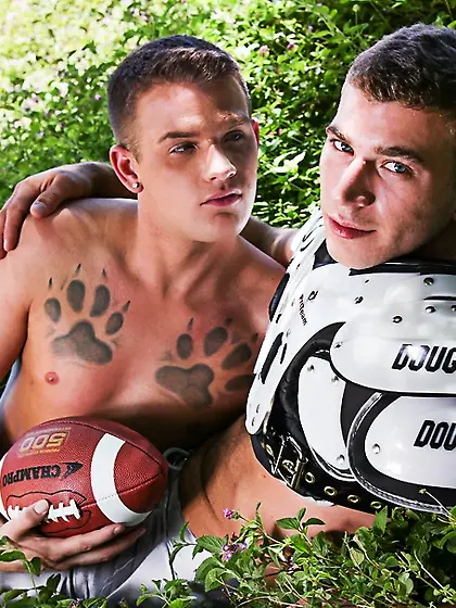 Football players mesmerizing eyes