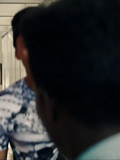 Small-tit ebony brunette in white panties