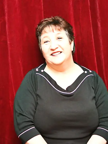 Alluring granny takes black