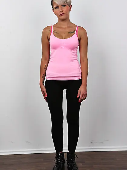 White haired milf pink