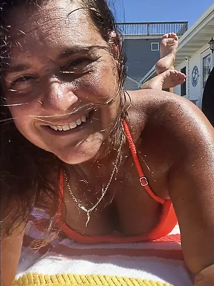 Laying out in the sun!