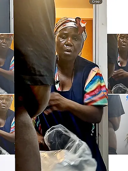 Ghanaian Auntie Staring at my Dick