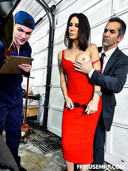 Slutty mature Shay Sights gets fucked by cocky mechanic