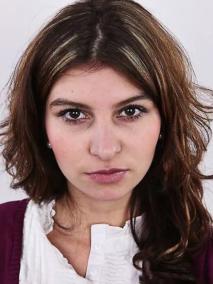 Slim young damsel cute