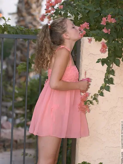 Teen Tiffany schoolgirl look