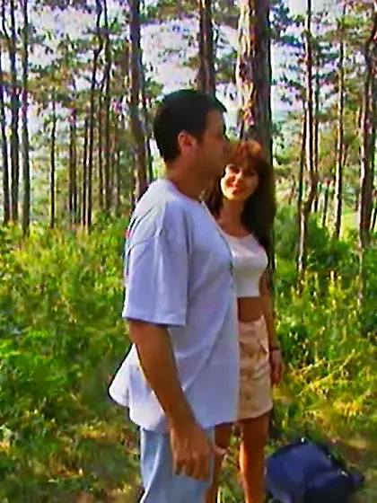 Wife sucking two stranger's dicks in the...