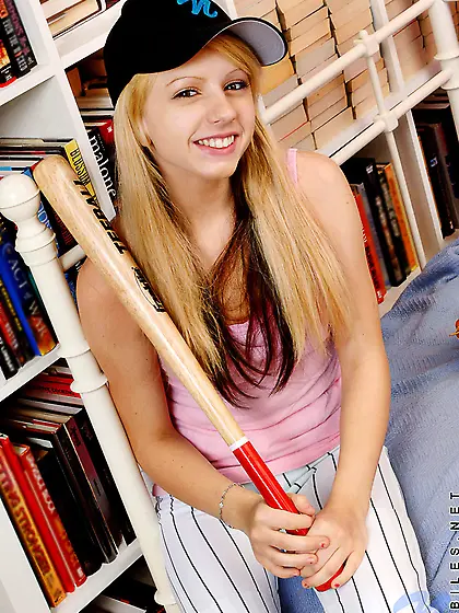 Lexi Belle takes her sexy baseball pants off and shows us her am