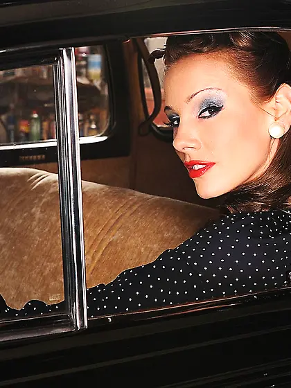 Sandy brought her automobile