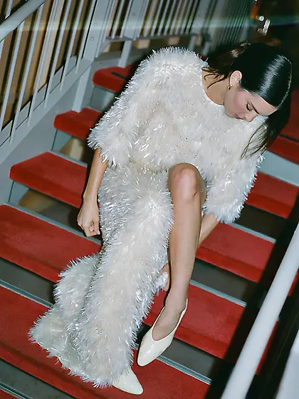 Kendall Jenner in a white dress