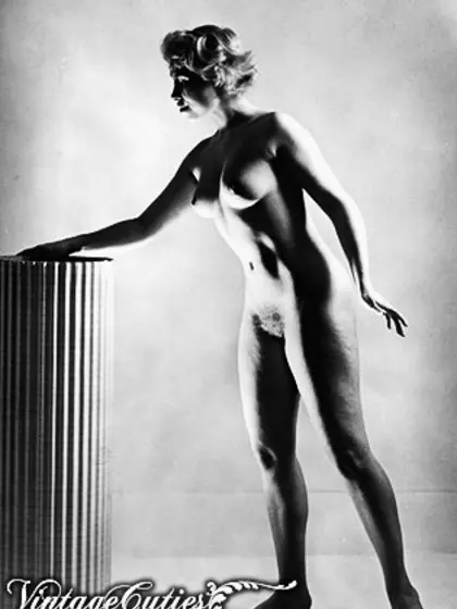 Black and white vintage nude art photography.