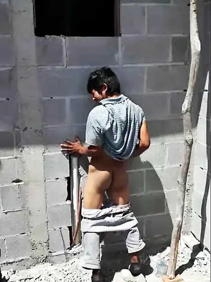 He thought was a glory hole,  then I clamped his co