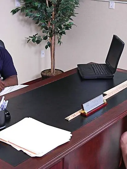 Short haired blonde boned