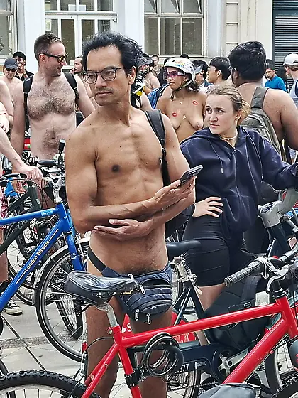 World naked bike ride WNBR London 2025 micropenis