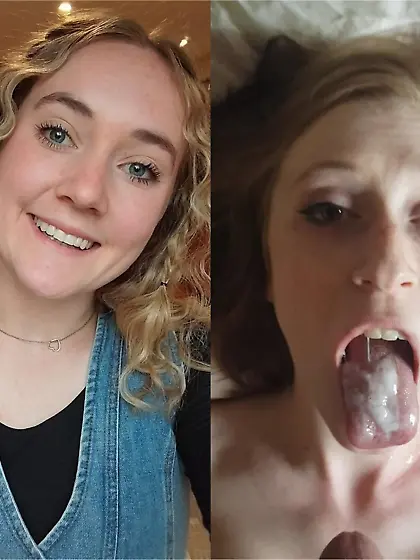 Before and after cum sluts