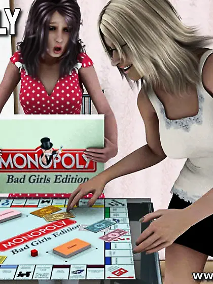 Sexy spanking incorporated into board game...