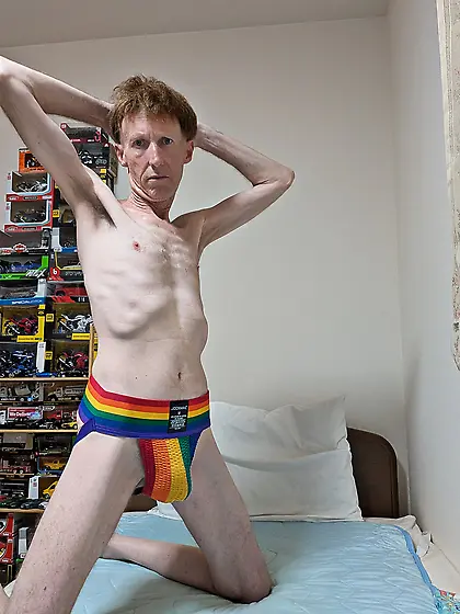 Me wearing various new jockstraps and thongs
