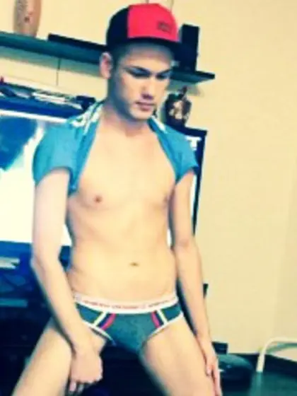 Brunette Young Man Adarik Dildo.