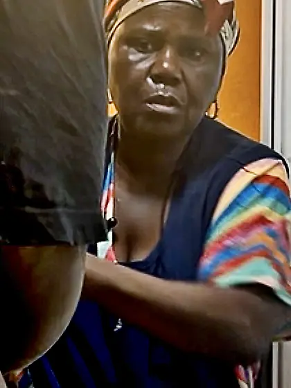 Ghanaian Auntie Staring at my Dick