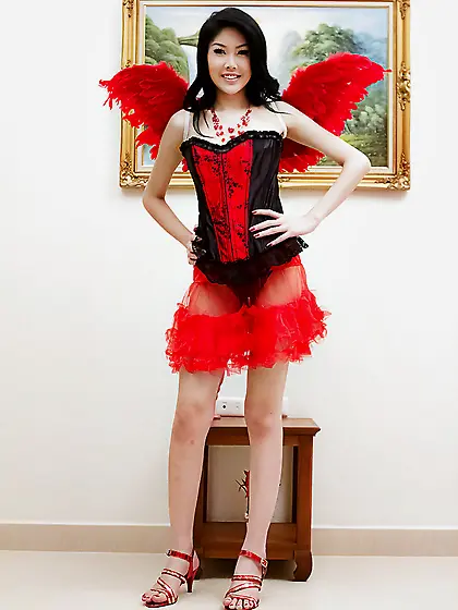 Uniform beautiful ladyboy