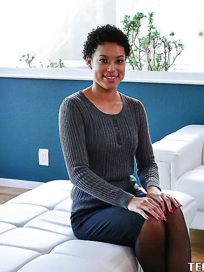 Creamy pussy of Amethyst Banks is ready for a nice white dick