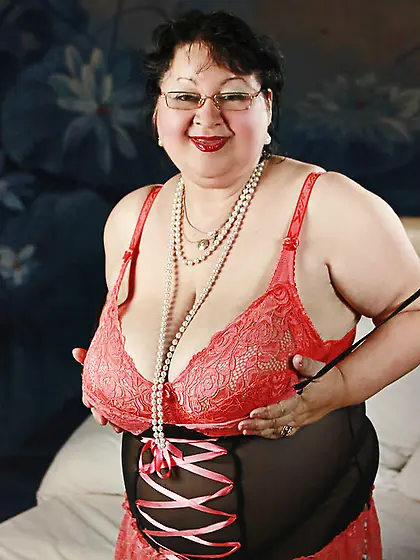 White granny big tits