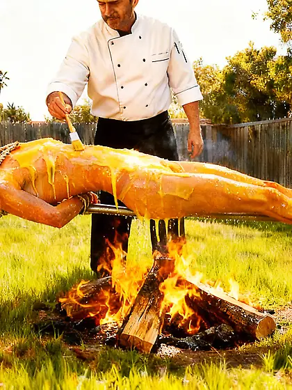 Marinated spit photos