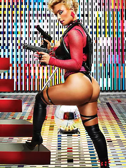 Long haired bitty titty blonde Coco BMD with perfect ass wears n