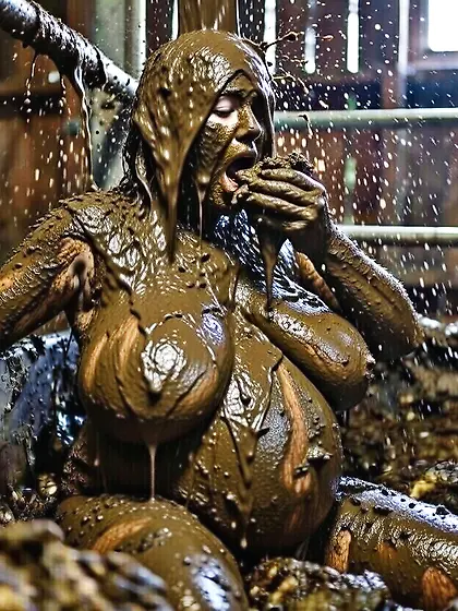 Busty pregnant MILF loves manure