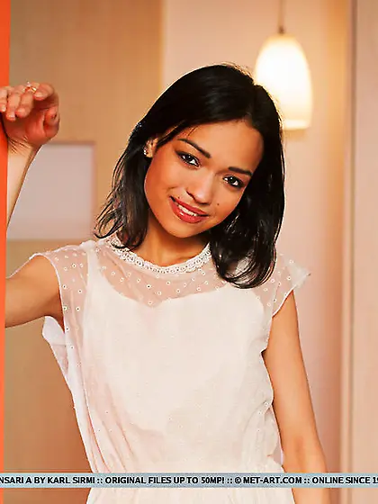 Shy indonesian college girl