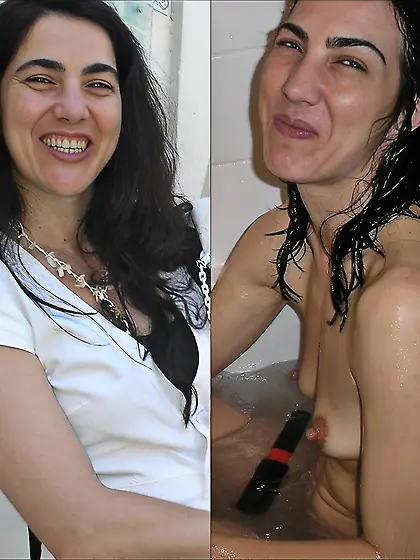 Dressed and undressed amateur milf