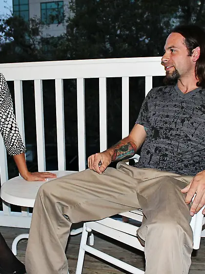 Stacie Starr is busty and her stockings make her look super hot