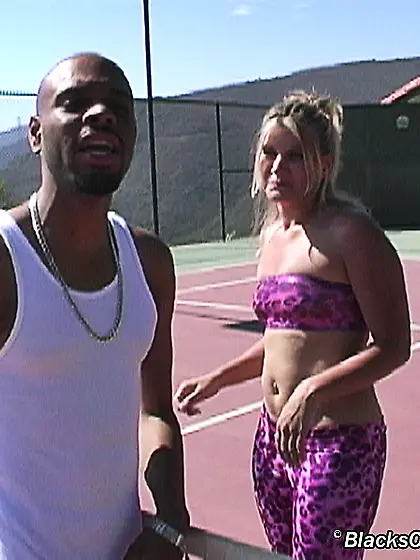 Flat chested amateur interracial gangbang