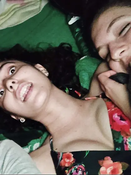 Girls On The Beach at Night