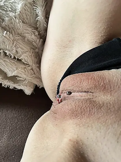 Me,  playing with my tiny pussy