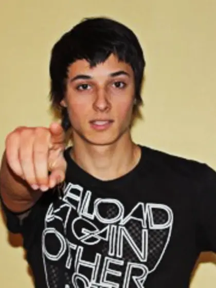 Brunette Young Man Handsome Close Up.