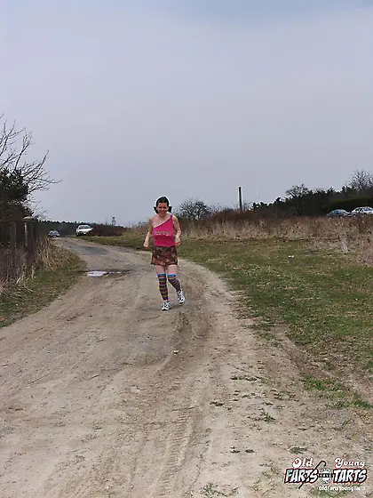 Grandpa blows big sticky